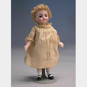Closed Mouth Swivel-Neck All Bisque Doll