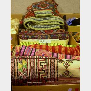 Lot of Assorted Ethnographic Woven Textile Items.