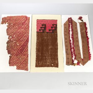 Three Chimu Textile Fragments