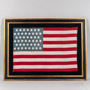 Printed Linen Forty-five-star American Flag