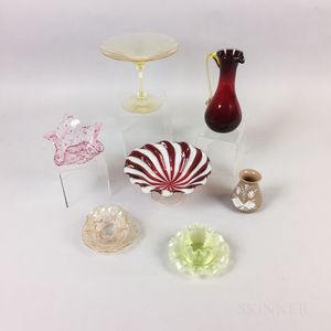 Nine Pieces of Art Glass