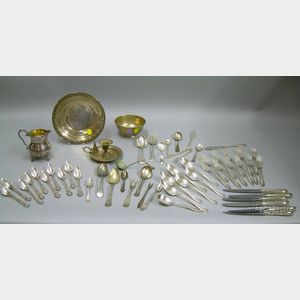 Group of Sterling and Silver Plate Flatware
