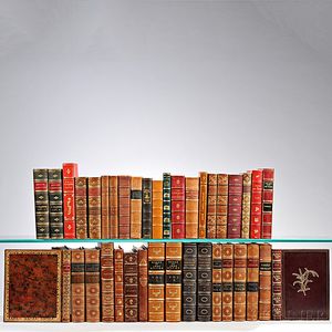 Decorative Bindings, Leather-bound Sets and Singles, Thirty-eight Volumes.