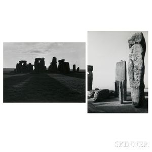 Paul Caponigro (American, b. 1932) Two Photographs of Stonehenge