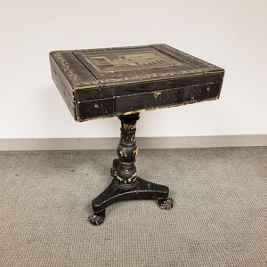 Chinese Export Lacquered Game Table