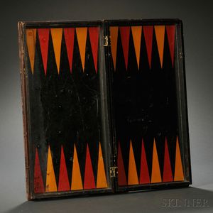 Polychrome Painted Folding Game Board