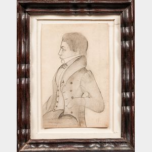 J.M. Crowley (American, 19th Century) Portrait of Andrew Bickford