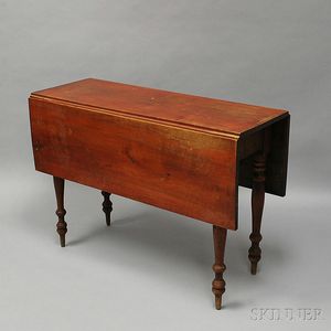 Federal Red-stained Birch Drop-leaf Table