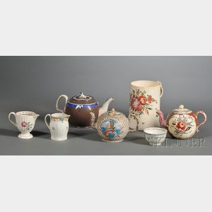 Seven Early English Ceramic Items
