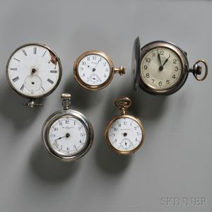 Five Lady's Pocket Watches