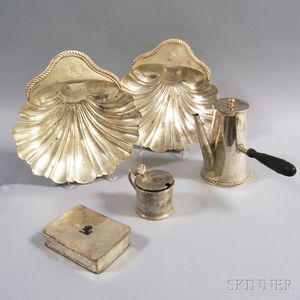 Small Group of Silver-plated Tableware