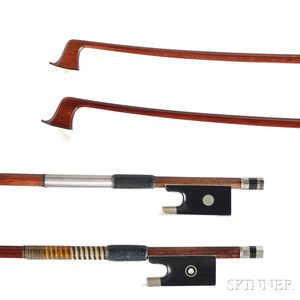 Two Nickel-mounted Violin Bows