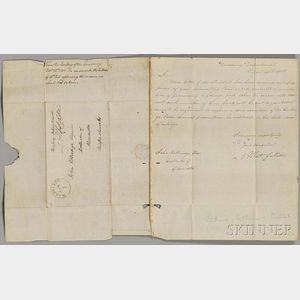 Gallatin, Albert (1761-1849) Six Signed Letters, 1808-1810.