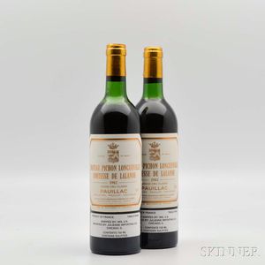 Chateau Pichon Lalande 1982, 2 bottles
