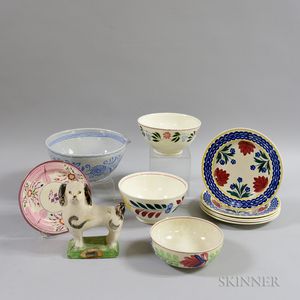 Group of Mostly English Pottery Tableware. 