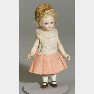 French-type Swivel-Neck All Bisque Doll