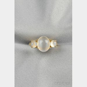 18kt Gold and Moonstone Ring, Paul Morelli
