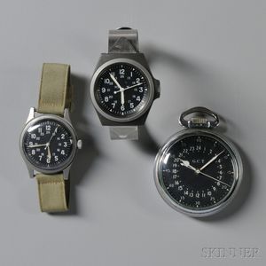 Three Military Watches