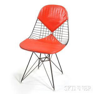 Charles and Ray Eames Steel and Vinyl Bikini Chair