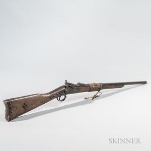 Indian Used, Cut Down, U.S. Model 1884 Trapdoor Springfield Rifle