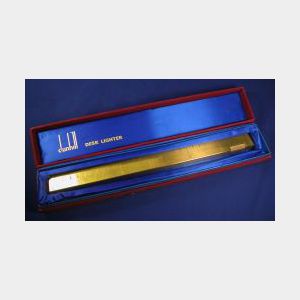 Brass Desk Lighter/Ruler, Dunhill