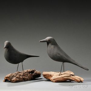 Two Crow Decoys