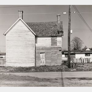 Walker Evans (American, 1903-1975) Clapboard House with Gas Tanks, Tasley, Virginia