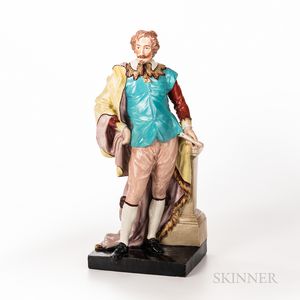 Large Staffordshire Pottery Figure of Anthony van Dyke