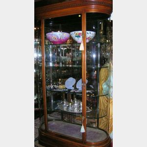 Edwardian Mahogany and Glass Oblong Shop Display Cabinet