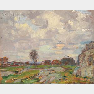 William Lester Stevens (American, 1888-1969) Springtime Landscape