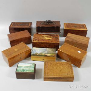 Seven Small Swiss Musical Boxes