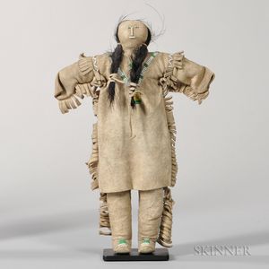 Central Plains Beaded Hide Male Doll