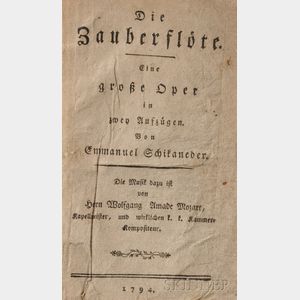 Mozart, Wolfgang Amadeus (1756-1791) Die Zauberflote
