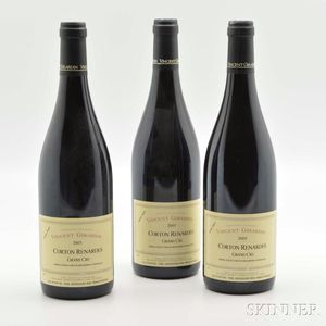 Vincent Girardin Corton Renardes Vieilles Vignes 2005, 3 bottles