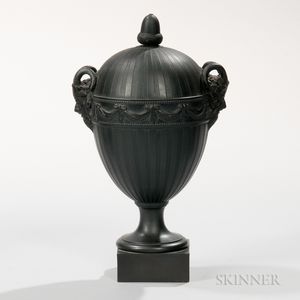 Wedgwood & Bentley Black Basalt Vase