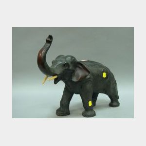 Patinated Copper-clad Elephant Figure