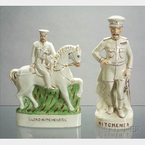 Two Staffordshire Boer War Figures of General Lord Kitchener