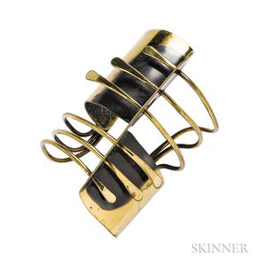 Brass "Modern Cuff" Bracelet, Art Smith