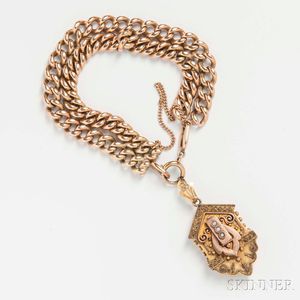 14kt Gold Curb-link Bracelet