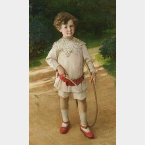 Frederick Arthur Bridgman (American, 1847-1928) Portrait of a Child