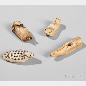 Four Eskimo Ivory Carvings