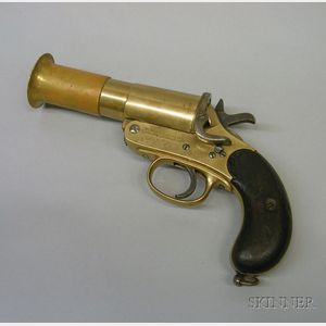 Brass Flare Gun by Webley & Scott Ltd.