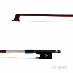 Silver-mounted Violin Bow, Workshop of Silvestre & Maucotel