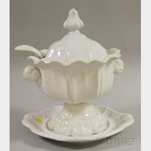 Boote Ironstone Covered Tureen with Undertray and a Ladle
