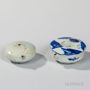 Two White Porcelain Water Droppers