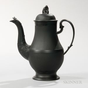 Neale & Co. Black Basalt Coffeepot and Cover