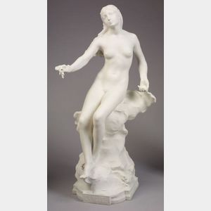 Sevres White Biscuit Figure of "La Rosee"