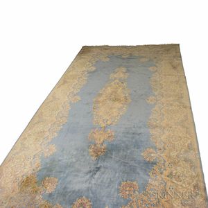 Room-size Kerman Carpet. 