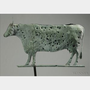 Molded Sheet Copper Cow Weather Vane