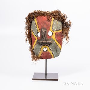 New Guinea Highlands Polychrome Wood Mask